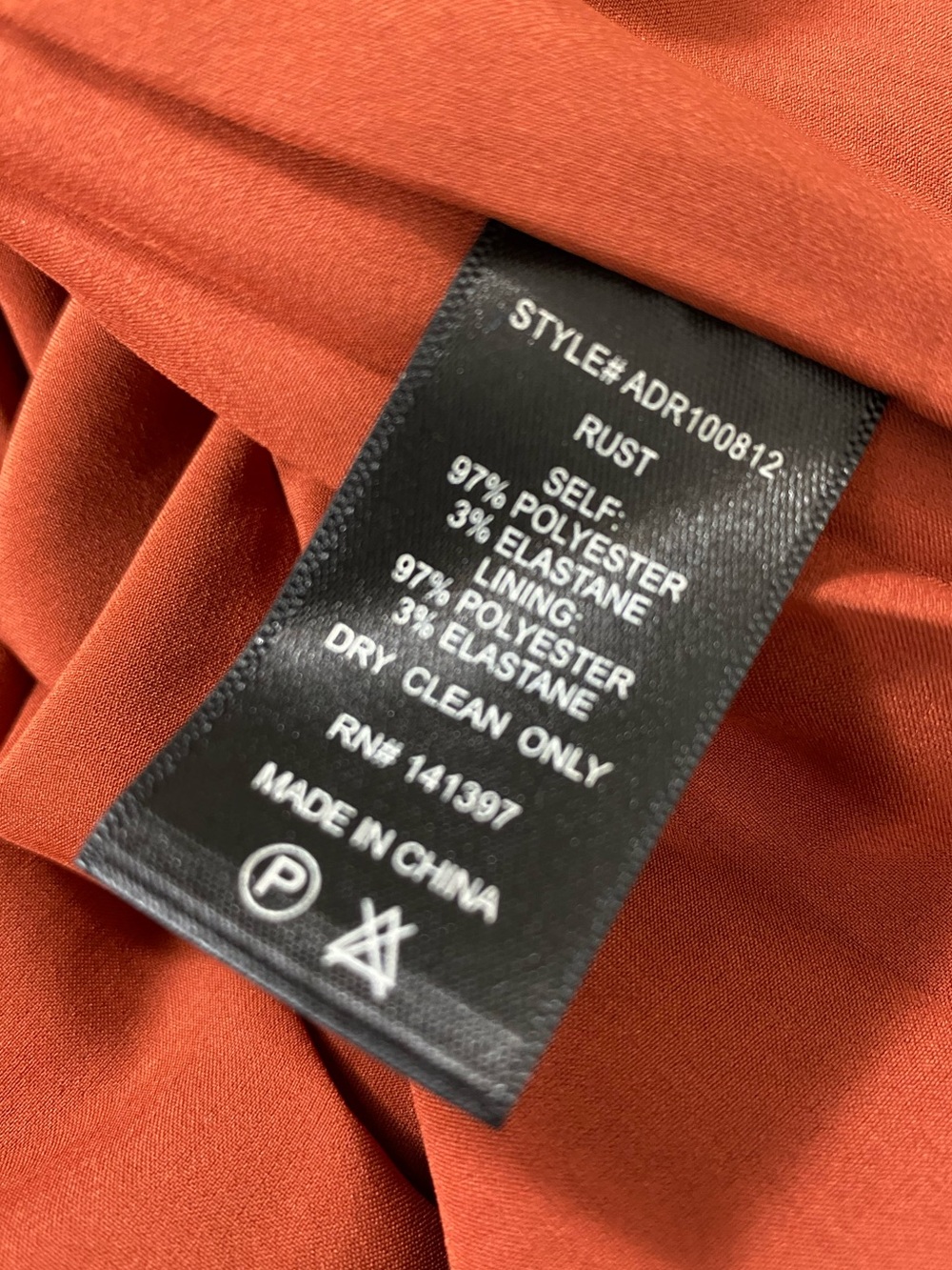 ASTR The Label Rust Ruched Bodycon Mini Dress Open Back Ruffle Hem L - Picture 11 of 11